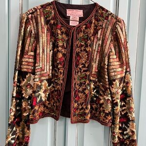 Beaded/ Sequin Jacket medium